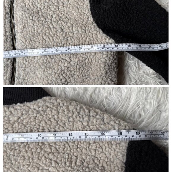 Obey Arctic Sherpa Bomber Jacket NWT Black Grey Small - Picture 11 of 11